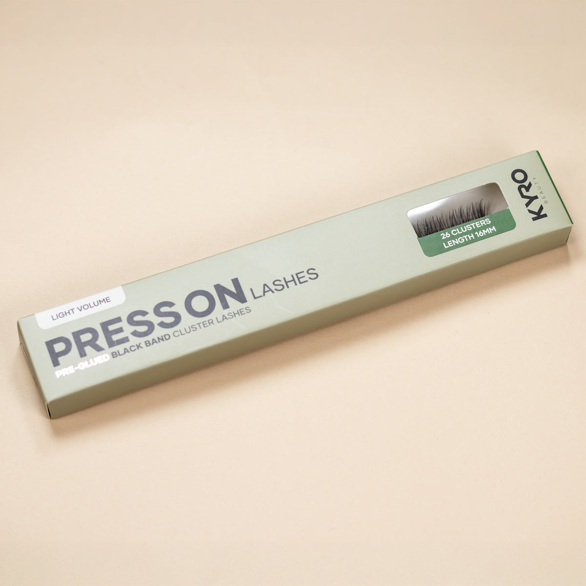 Pre-Glued Single Lashes Light Volume Box Lay